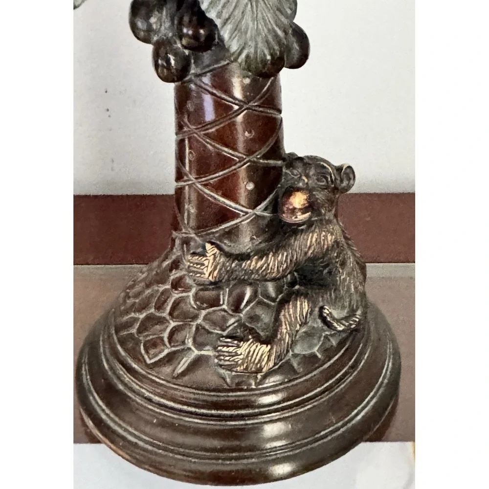 Vintage Monkey Palm‎ Tree Table Lamp Base Hollywood Regency Tropical Decor